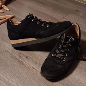 MaxMara Black Suede Women's Sneakers Size EUR 39 & US 9